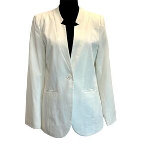 Lindex white structured tailored blazer jacket Sz 40